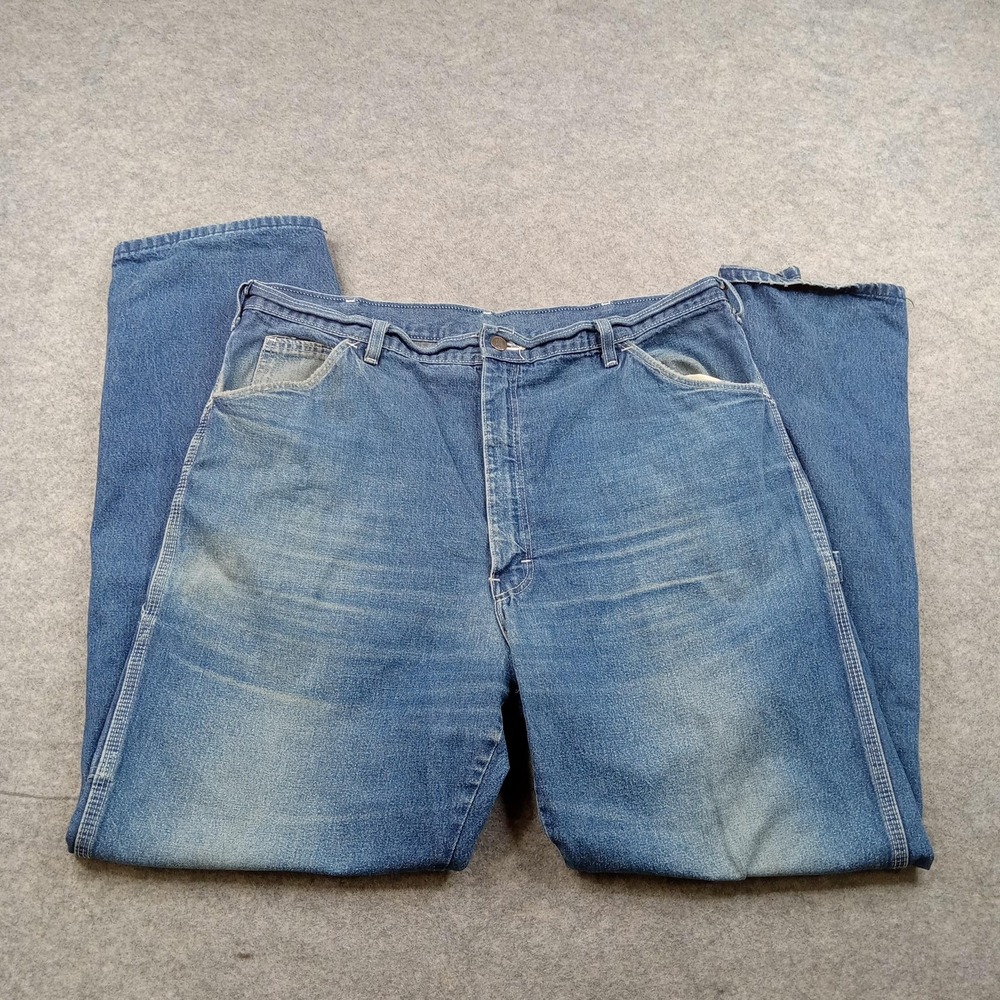 Dickies Jeans Mens 40x32 Blue Denim Straight Leg Workwear 100%‎ Cotton High Rise